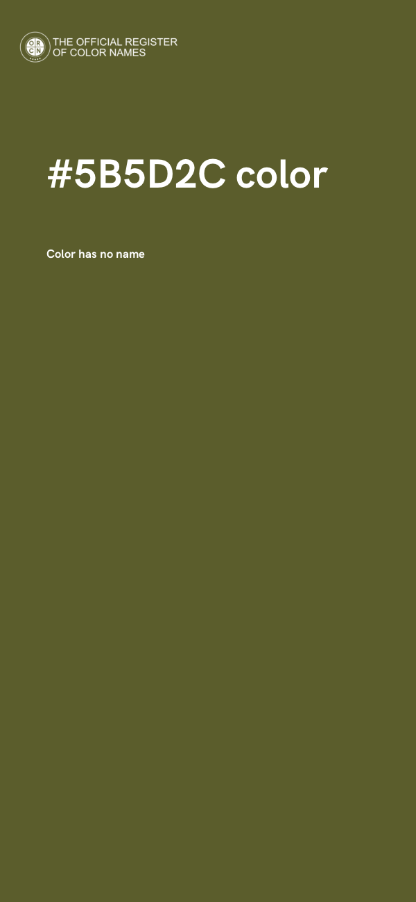 #5B5D2C color image