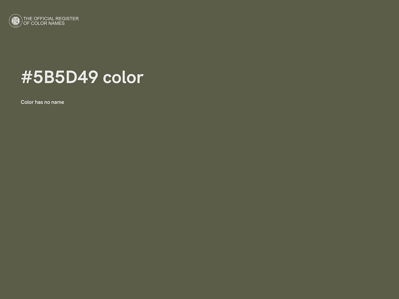 #5B5D49 color image