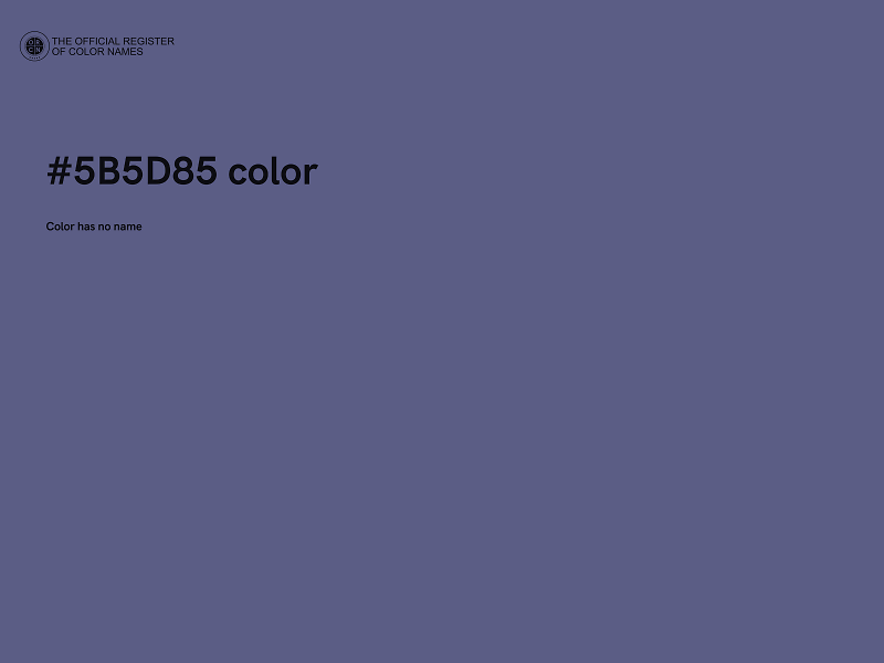 #5B5D85 color image