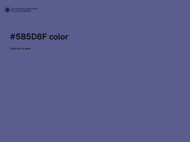 #5B5D8F color image