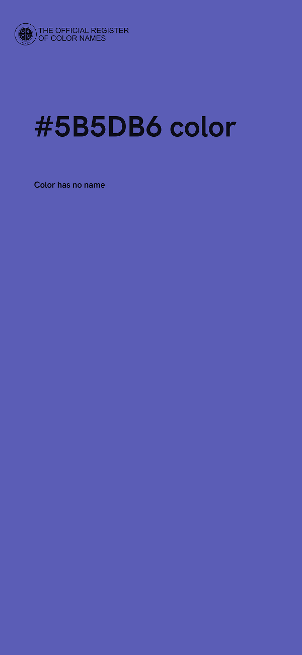 #5B5DB6 color image