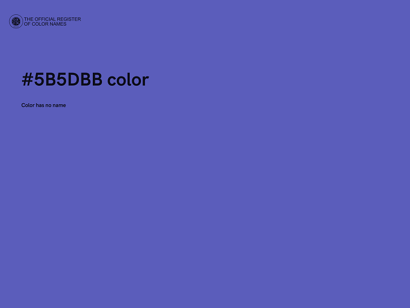 #5B5DBB color image