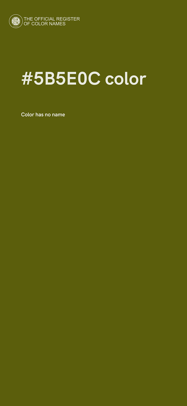 #5B5E0C color image