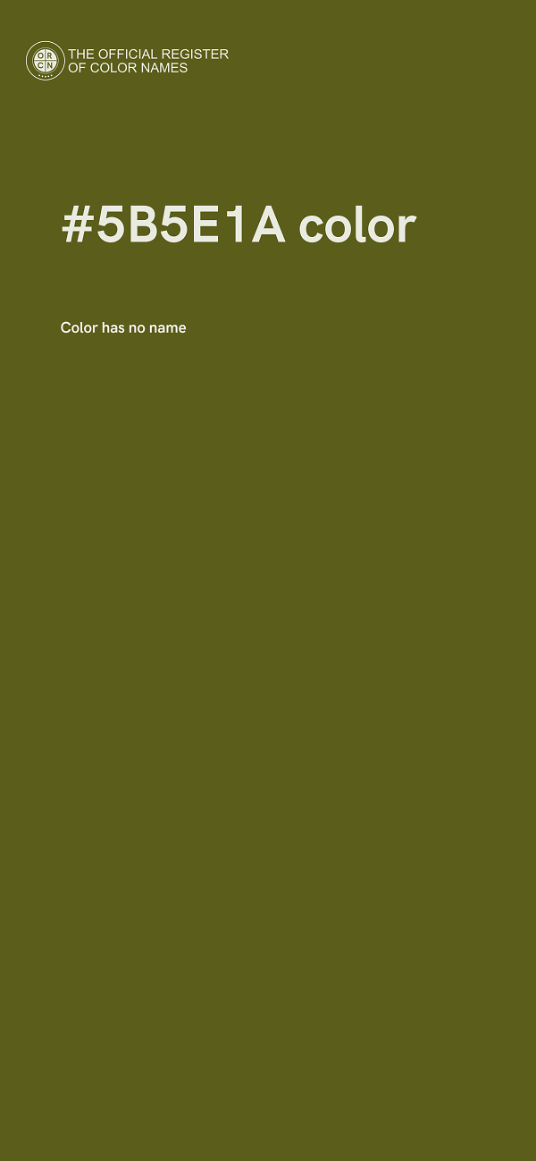 #5B5E1A color image