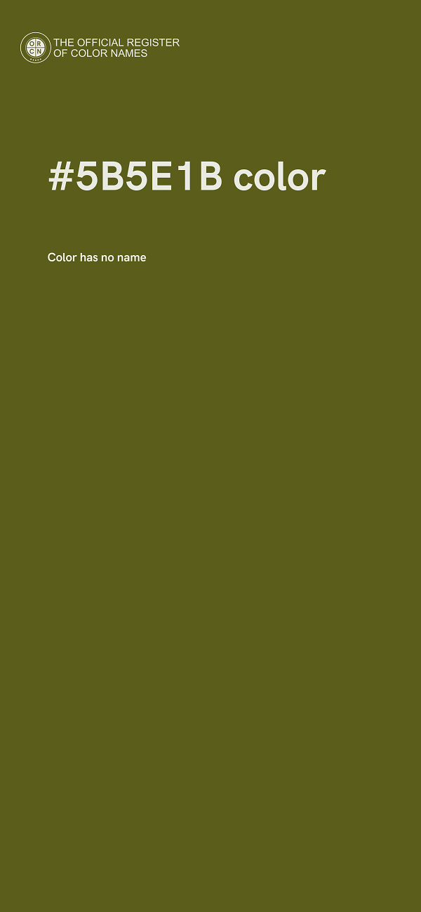 #5B5E1B color image