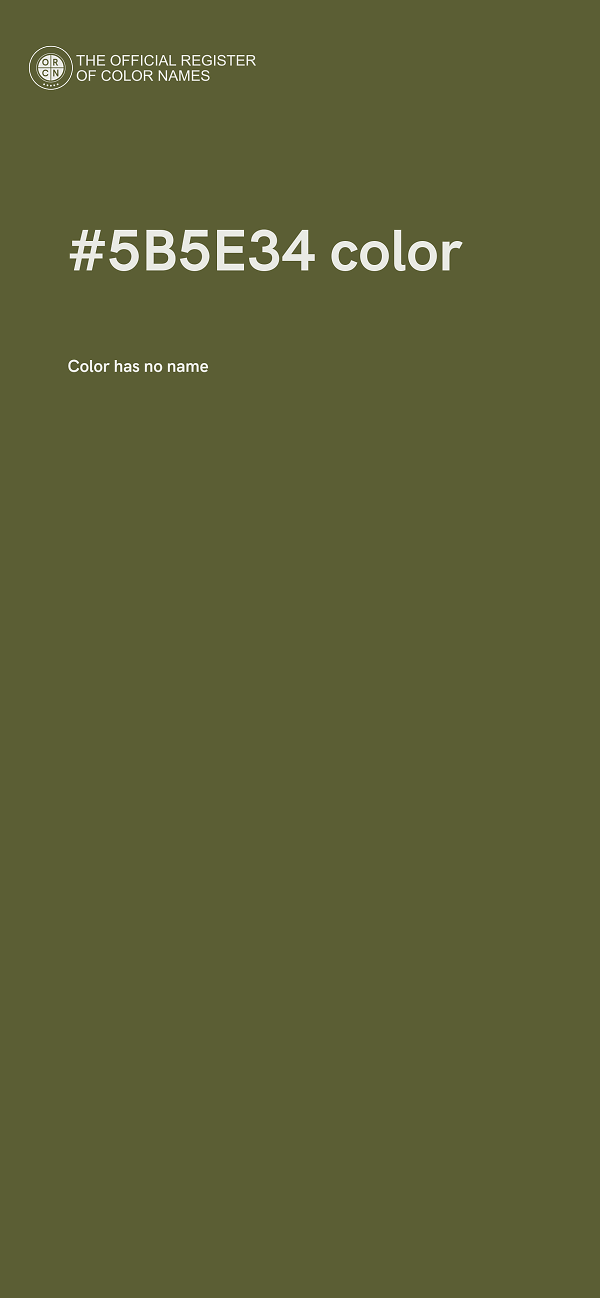 #5B5E34 color image