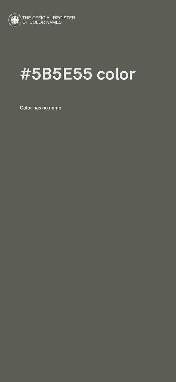 #5B5E55 color image