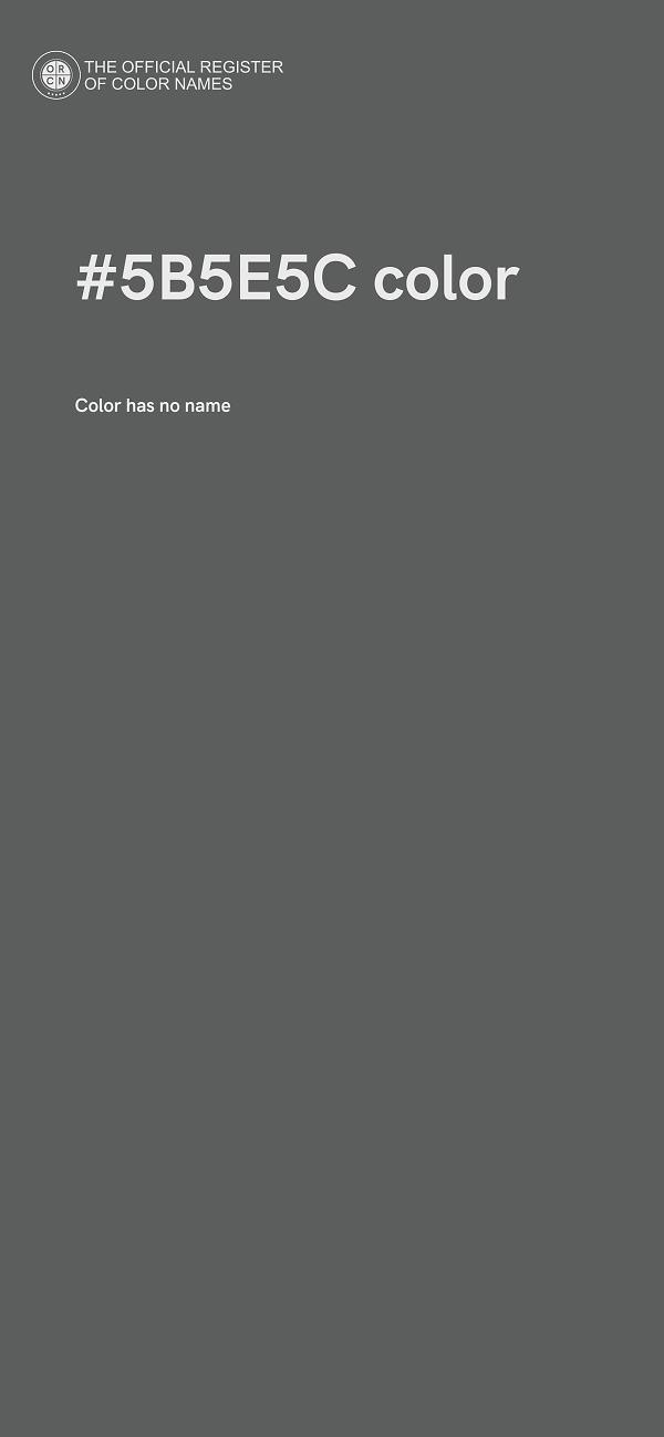 #5B5E5C color image