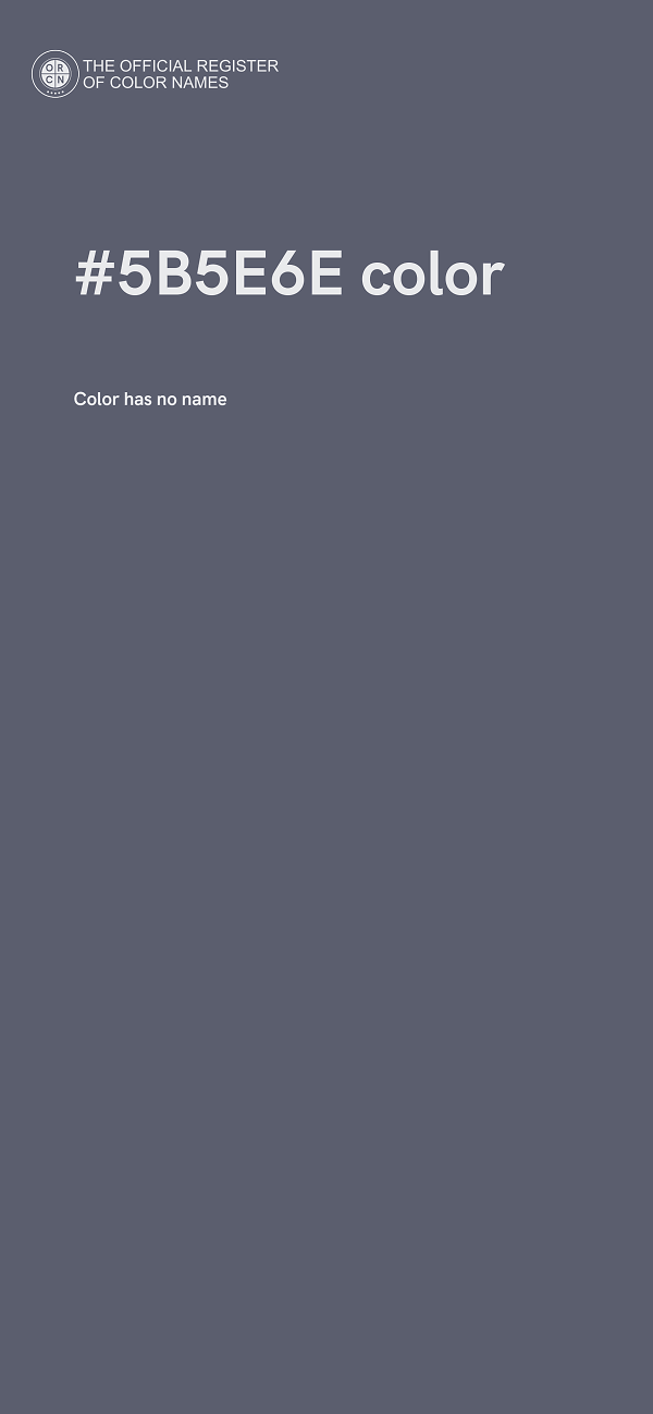 #5B5E6E color image