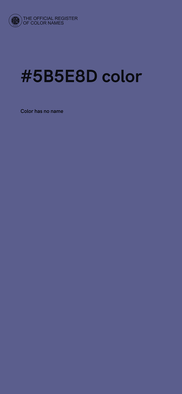 #5B5E8D color image