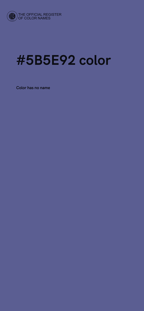 #5B5E92 color image