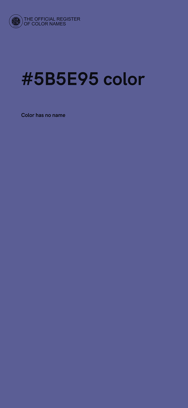 #5B5E95 color image