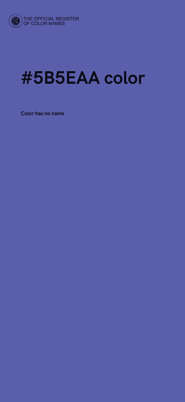 #5B5EAA color image