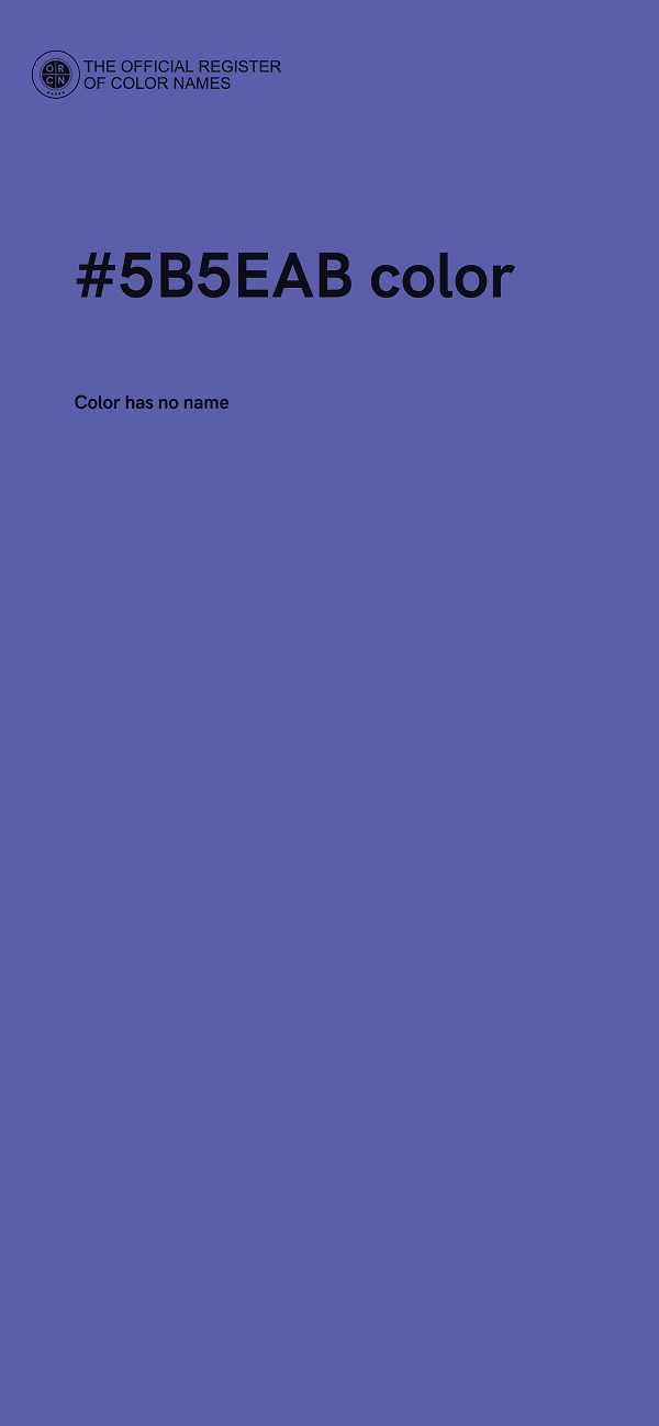 #5B5EAB color image