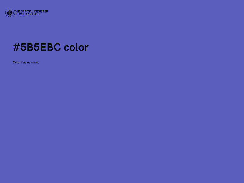 #5B5EBC color image