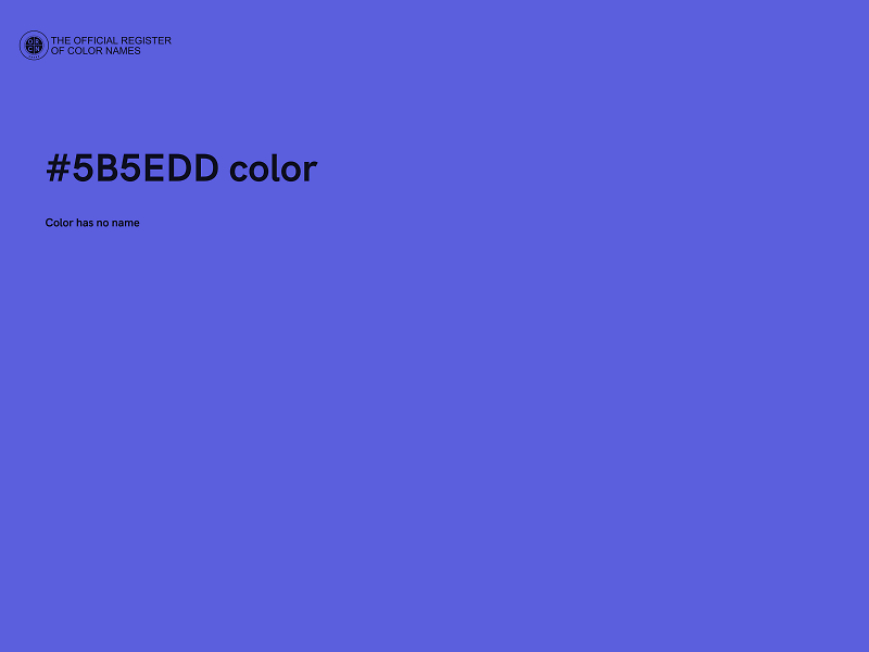 #5B5EDD color image