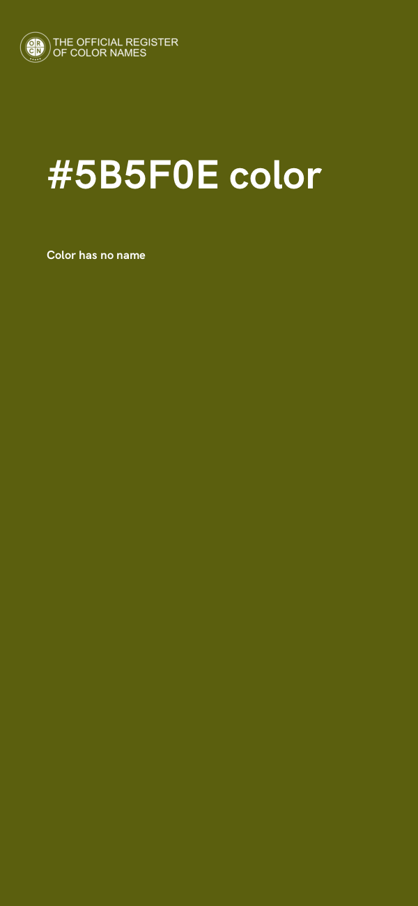 #5B5F0E color image