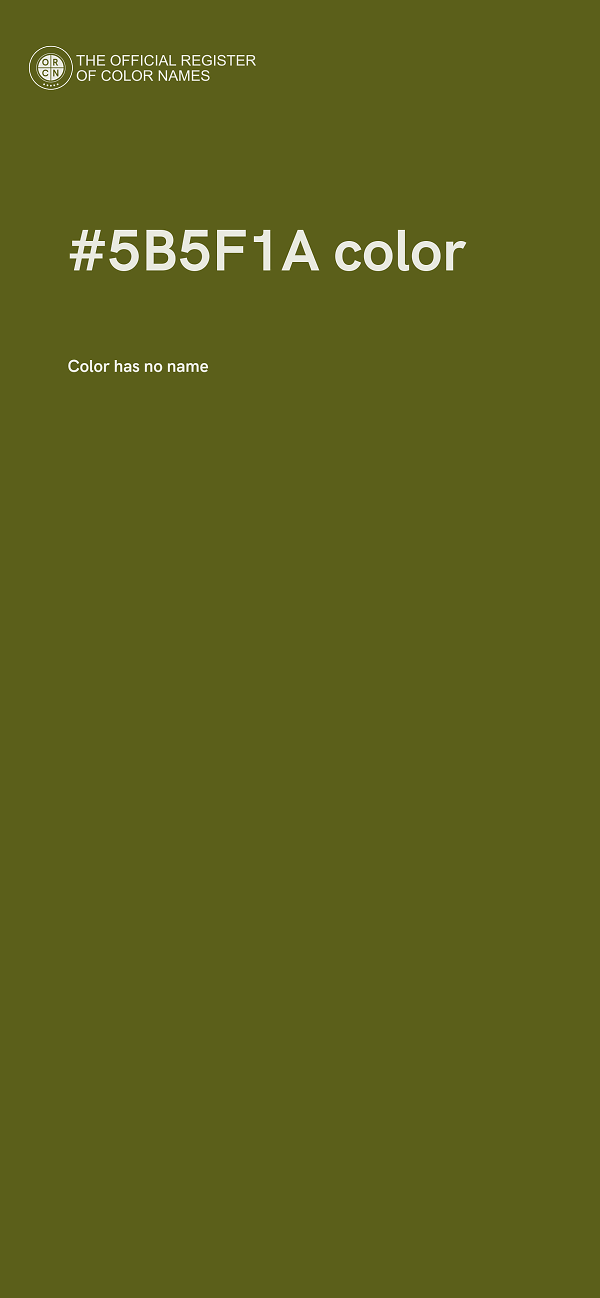 #5B5F1A color image