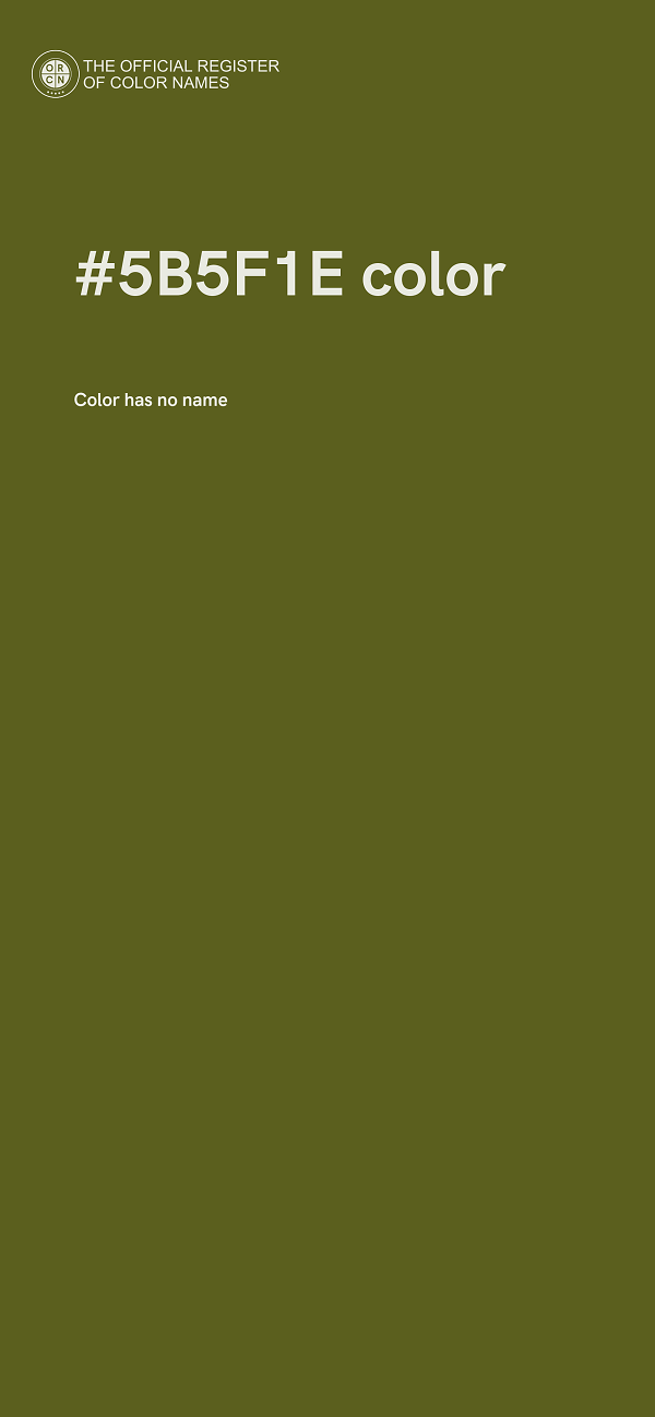 #5B5F1E color image