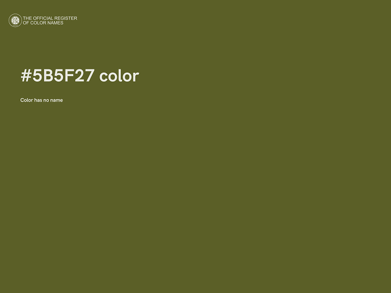 #5B5F27 color image