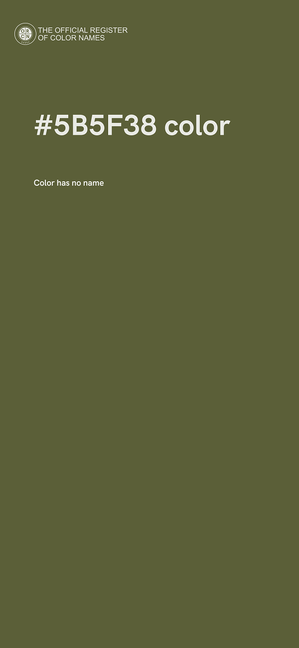 #5B5F38 color image