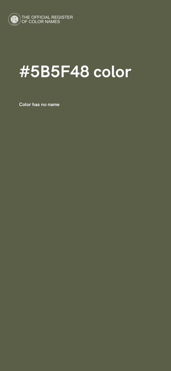 #5B5F48 color image