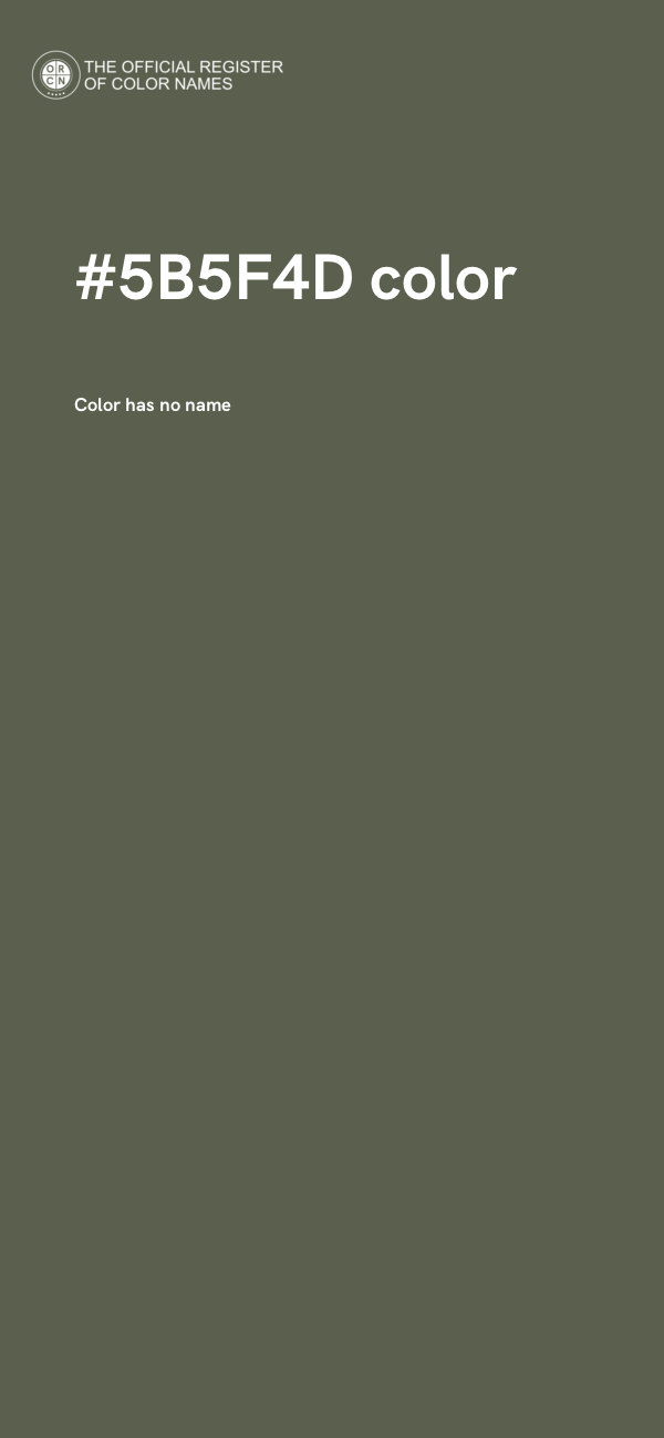 #5B5F4D color image