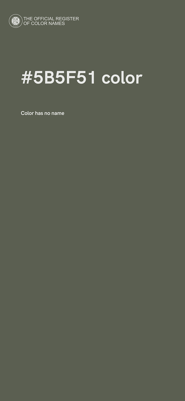 #5B5F51 color image