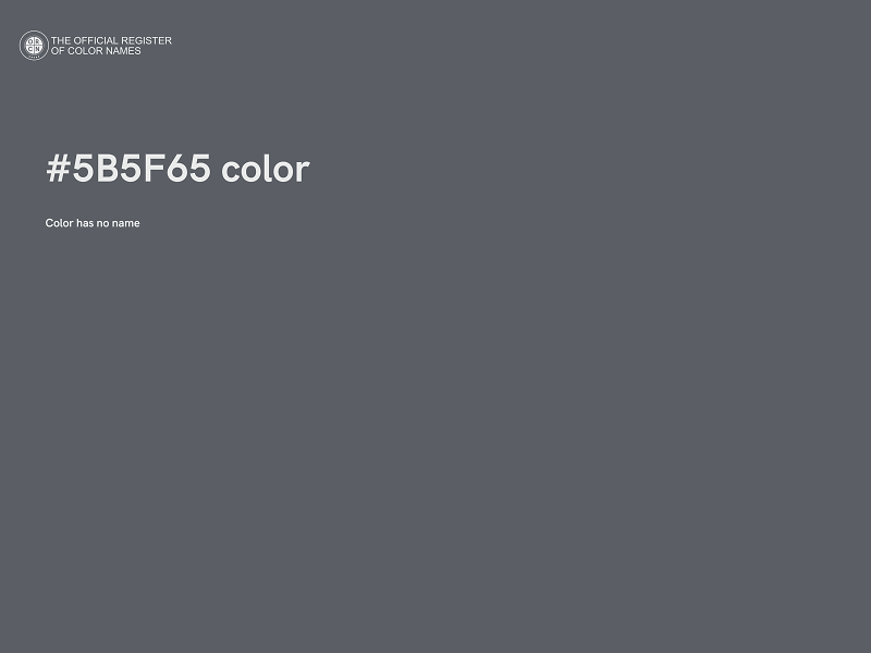 #5B5F65 color image