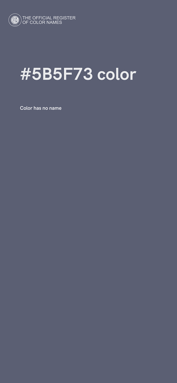 #5B5F73 color image