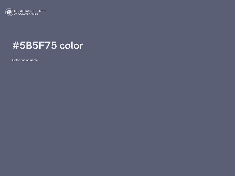 #5B5F75 color image