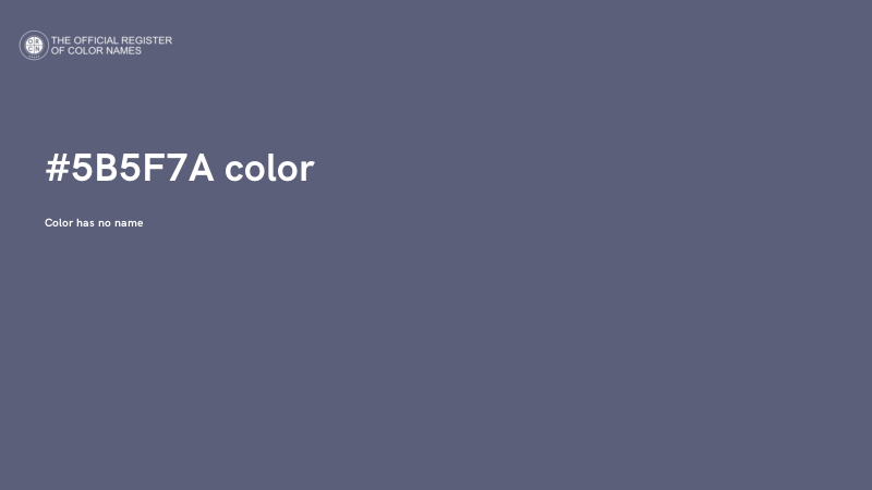 #5B5F7A color image