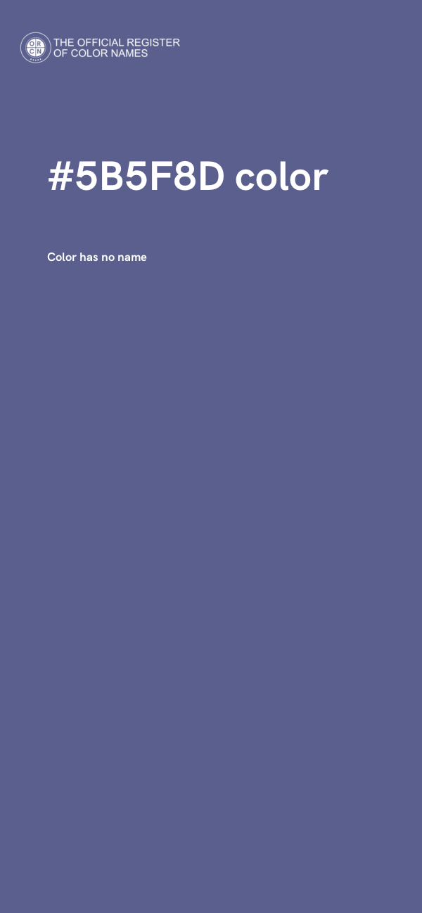 #5B5F8D color image