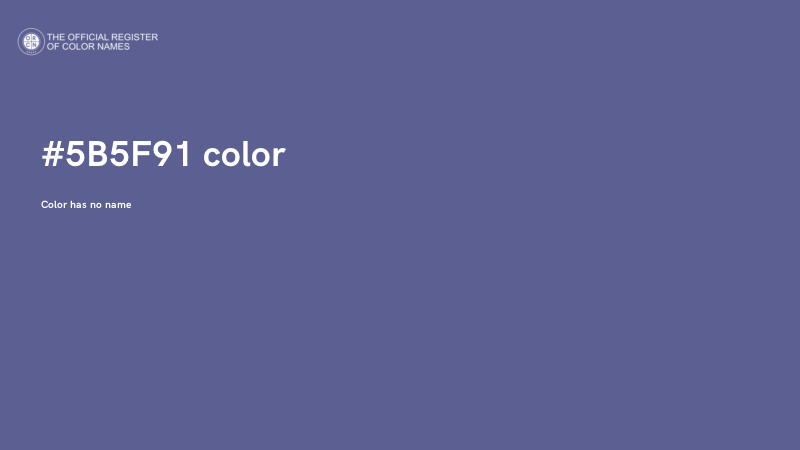 #5B5F91 color image