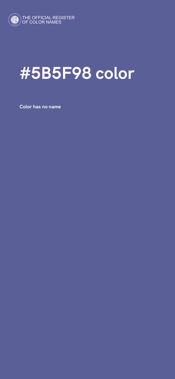 #5B5F98 color image