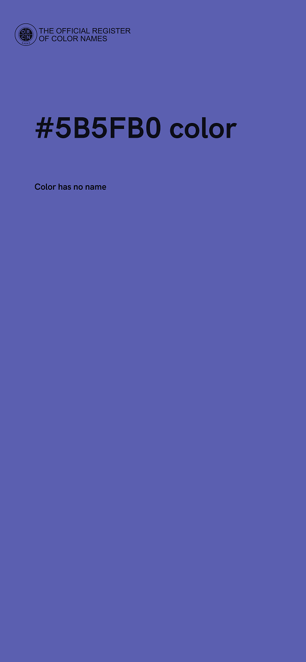 #5B5FB0 color image