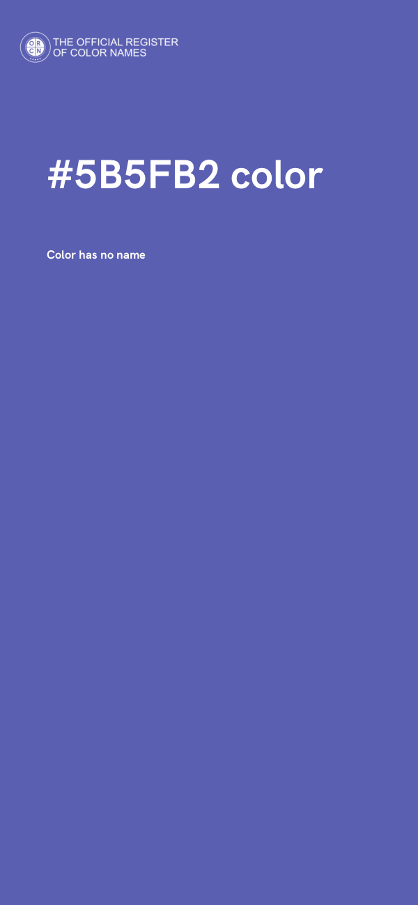 #5B5FB2 color image