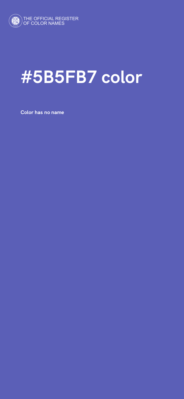 #5B5FB7 color image