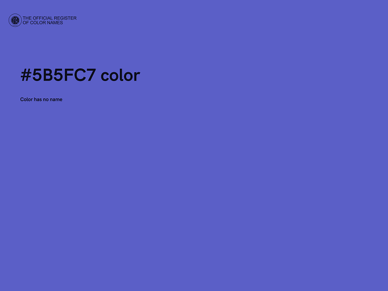 #5B5FC7 color image