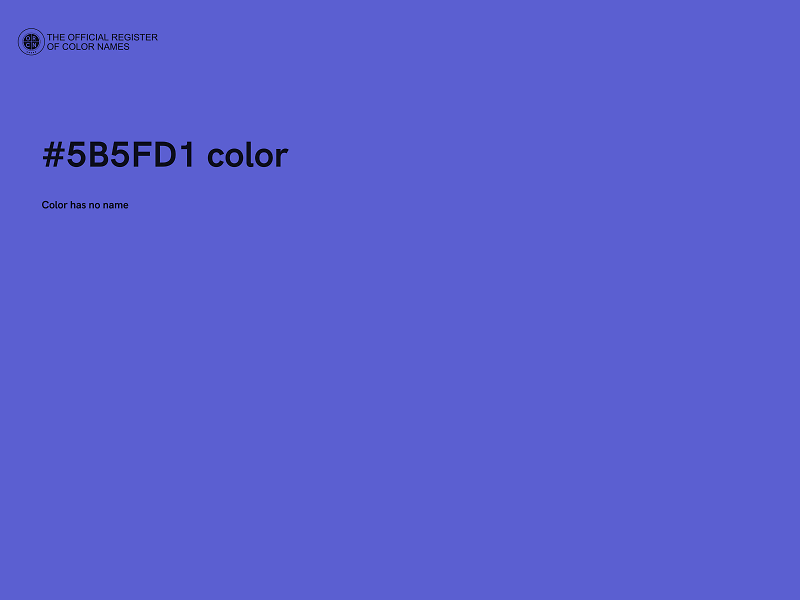 #5B5FD1 color image