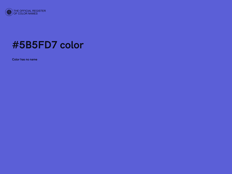 #5B5FD7 color image