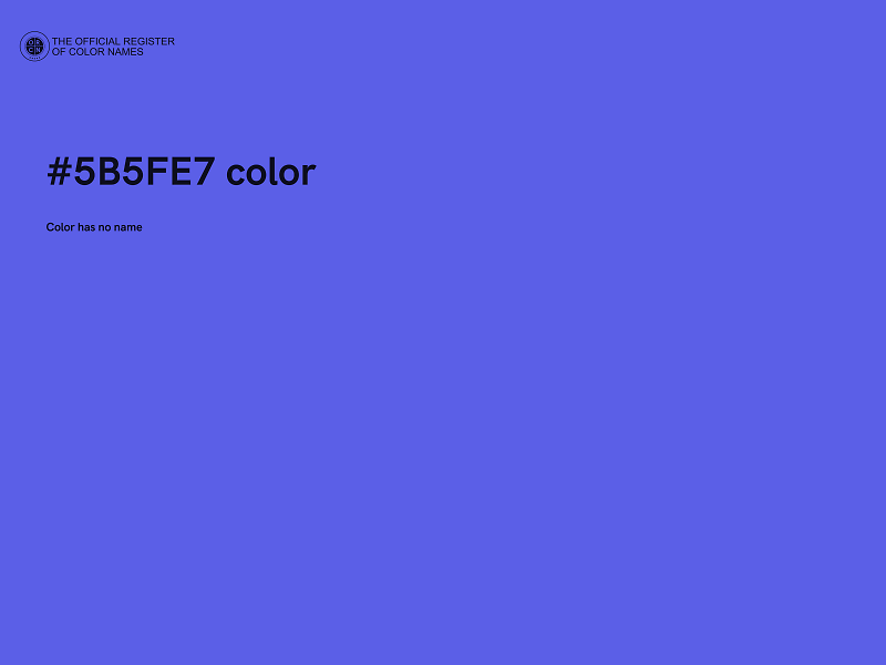 #5B5FE7 color image