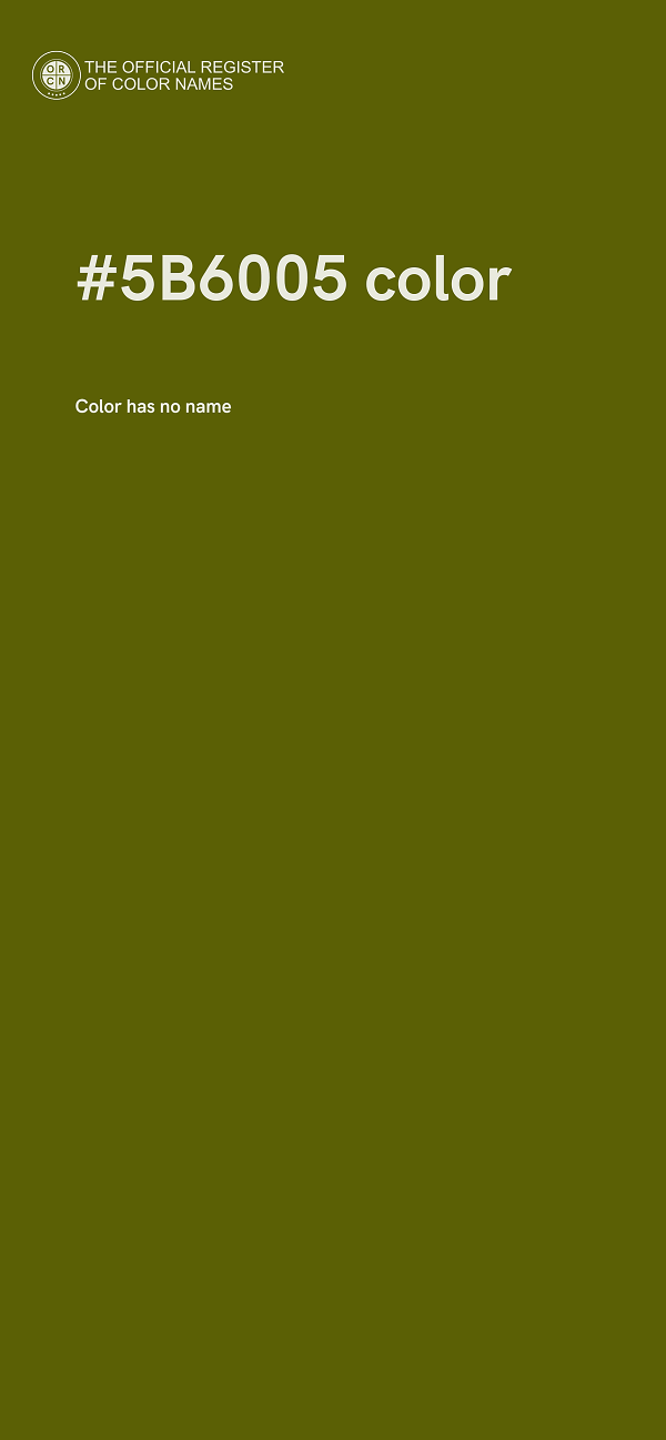 #5B6005 color image