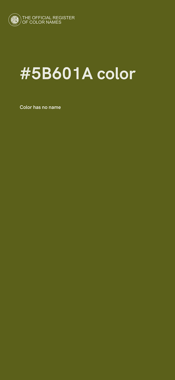 #5B601A color image