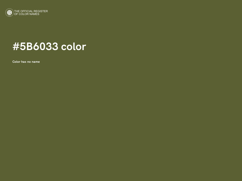 #5B6033 color image