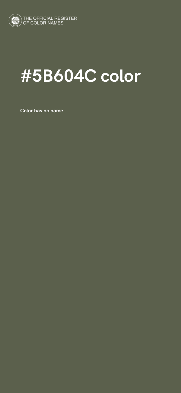 #5B604C color image