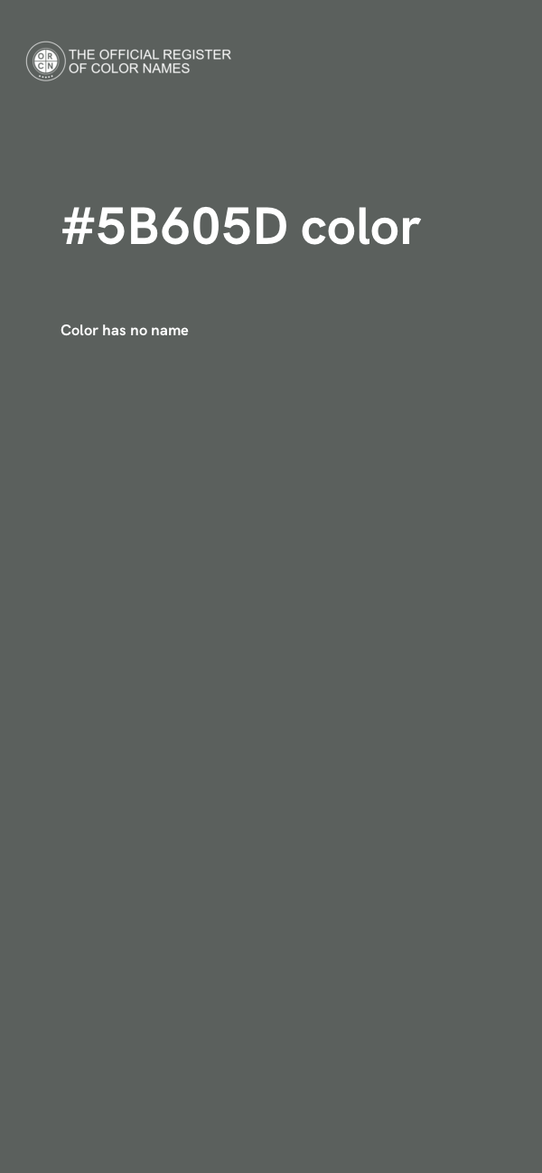#5B605D color image