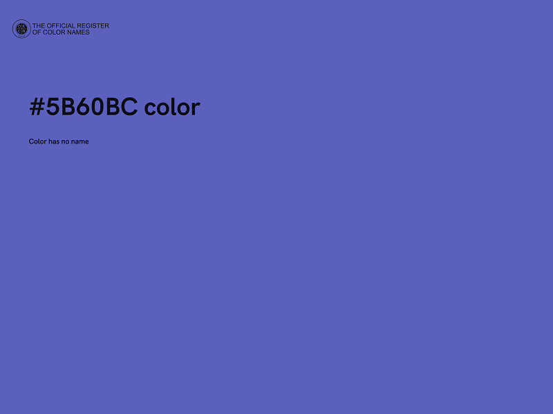 #5B60BC color image
