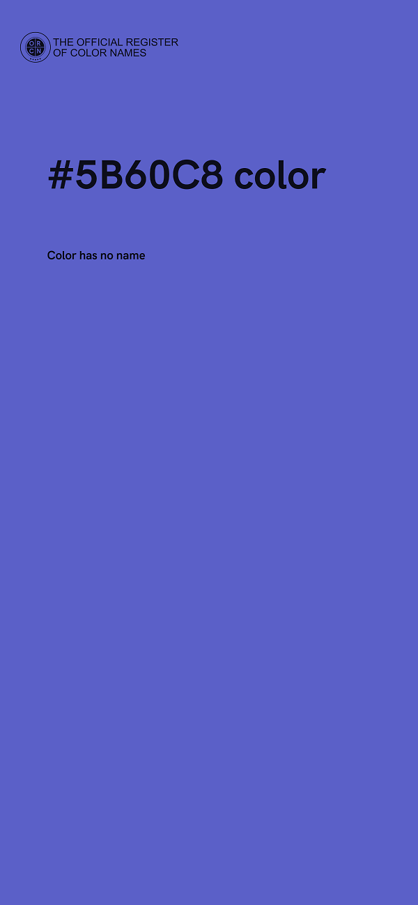 #5B60C8 color image