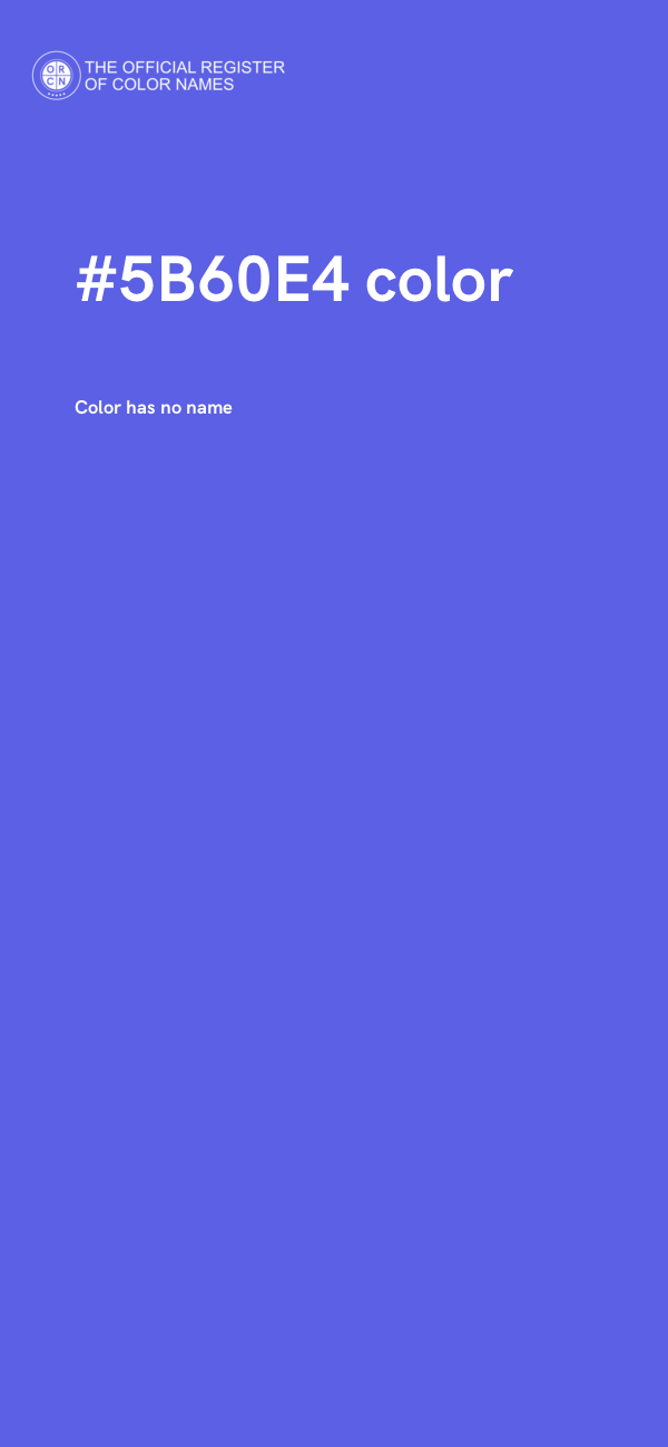 #5B60E4 color image